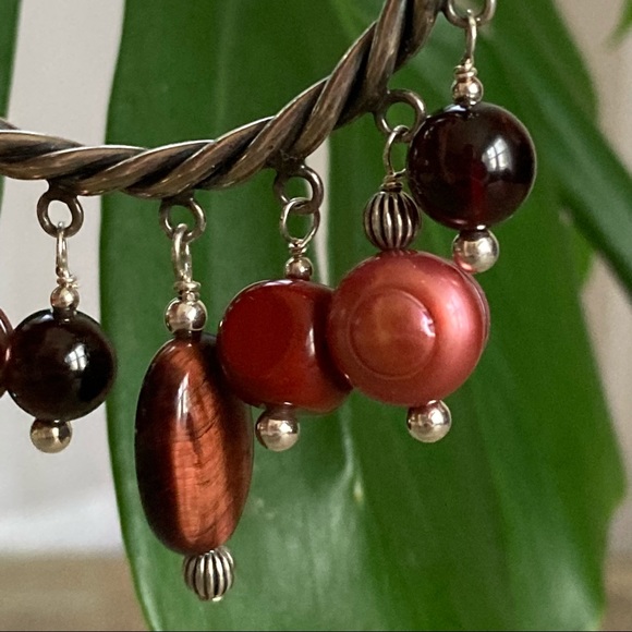 Carolyn Pollack Relios Red Semi Precious & Silver - Picture 4 of 6